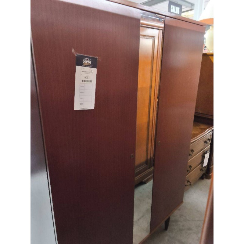 ARMOIRE VINTAGE PIED COMPAS 2P