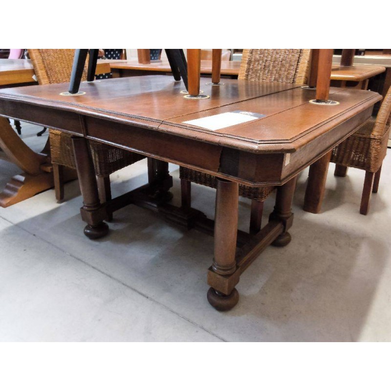 TABLE CARREE CHENE PIED CENTRAL +2ALL