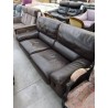 CANAPE 2.5P CUIR MARRON