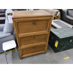 MEUBLE DE RANGEMENT 3P BATTANTE PIN/CHENE