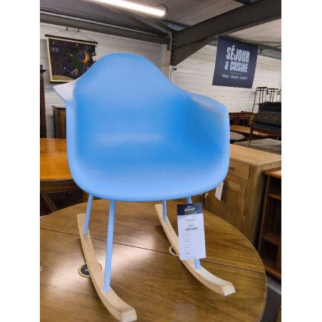 FAUTEUIL A BASCULE COQUE BLEU