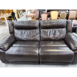 CANAPE ELECTRIQUE CUIR NOIR 2P