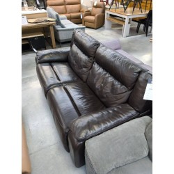 CANAPE ELECTRIQUE CUIR NOIR 2P