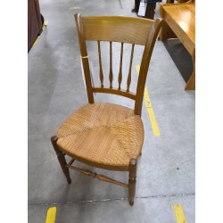 LOT 5 CHAISES MERISIER ET ASSISE PAILLEE