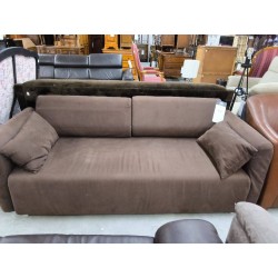 CANAPE TISSUS MARRON 2P