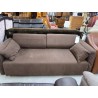 CANAPE TISSUS MARRON 2P