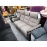 CANAPE 3P STRESSLESS ELECTRIQUE MICROFIBRE MARRON 