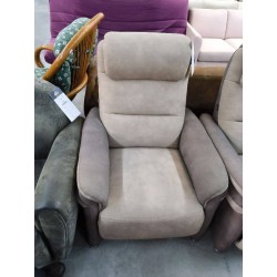 FAUTEUIL STRESSLESS ELECTRIQUE MICROFIBRE BRUN