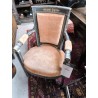 FAUTEUIL STYLE LXVI VELOUR JAUNE 