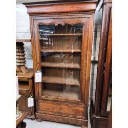 VITRINE 1P 1T ACAJOU