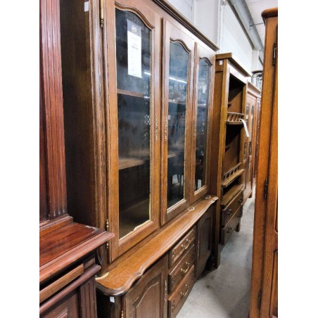 BUFFET 2 CORPS CHENE 3P VITREES STYLE LXV