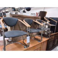 4 FAUTEUILS PIED LUGE EFFEZETA