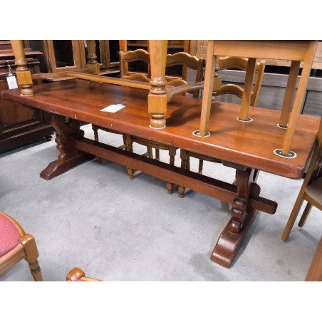 TABLE CHENE MASSIF STYLE MONASTERE