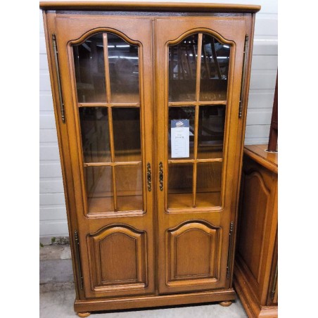 VITRINE BIBLIOTHEQUE CHENE 2 P