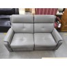 CANAPE CUIR GRIS 2P ELECTRIQUE
