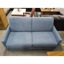CANAPE CONVERTIBLE TISSUS BLEU