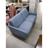 CANAPE CONVERTIBLE TISSUS BLEU