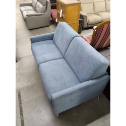 CANAPE CONVERTIBLE TISSUS BLEU