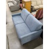 CANAPE CONVERTIBLE TISSUS BLEU