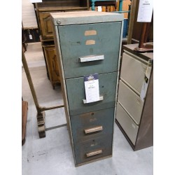 CLASSEUR METALLIQUE GRIS 4T + CLE