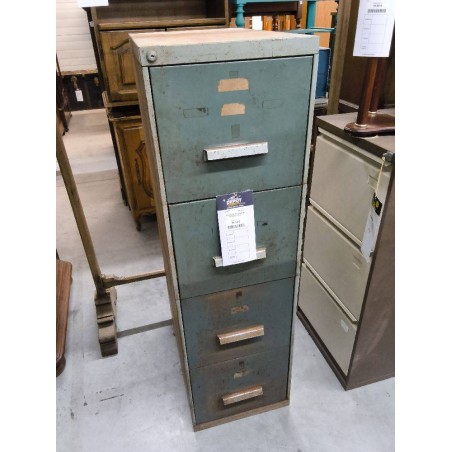 CLASSEUR METALLIQUE GRIS 4T + CLE