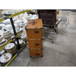 MALLE COFFRE MARRON