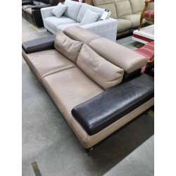 CANAPE CUIR MARRON 2P CROZATIER