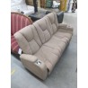 CANAPE ELECTRIQUE TISSUS BRUN + PLATEAU APERO