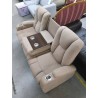 CANAPE ELECTRIQUE TISSUS BRUN + PLATEAU APERO