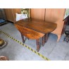 TABLE RABATTABLE RONDE NOYER