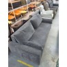 CANAPE TISSUS GRIS CONVERTIBLE 2P