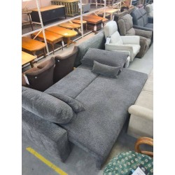 CANAPE TISSUS GRIS CONVERTIBLE 2P