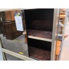 BIBLIOTHEQUE VITREE VINTAGE DOREE 4P1N