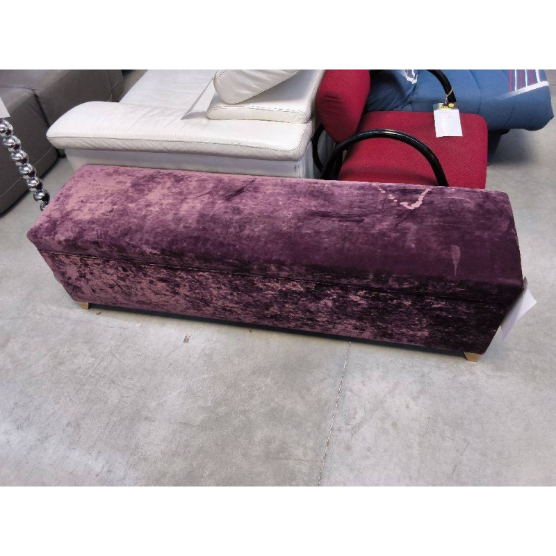 BANQUETTE VELOURS VIOLETTE