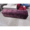 BANQUETTE VELOURS VIOLETTE