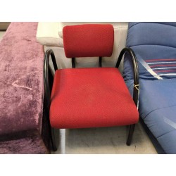 FAUTEUIL DESIGN ROUGE ET NOIR