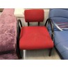 FAUTEUIL DESIGN ROUGE ET NOIR