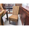 LOT DE 4X CHAISE TRESSE OSIER