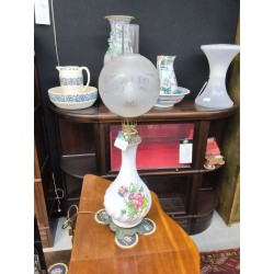 LAMPE A PETROLE DECO FLORALE ELECTRIFIER