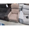 FAUTEUIL ELECTRIQUE TISSUS BRUN