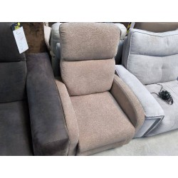 FAUTEUIL ELECTRIQUE TISSUS BRUN