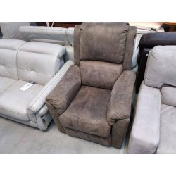 FAUTEUIL RELAX ELECTRIUQE TISSUS BRUN
