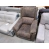 FAUTEUIL RELAX ELECTRIUQE TISSUS BRUN