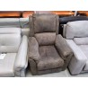 FAUTEUIL RELAX ELECTRIUQE TISSUS BRUN