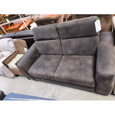 CANAPE 2P MICROFIBRE BRUN H&AMP;H