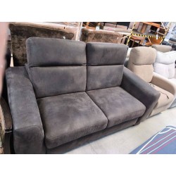 CANAPE 2P MICROFIBRE BRUN H&AMP;H
