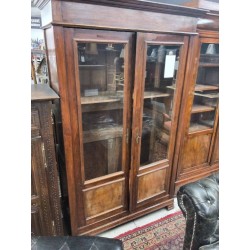BIBLIOTHEQUE VITREE 2 PORTES BOIS