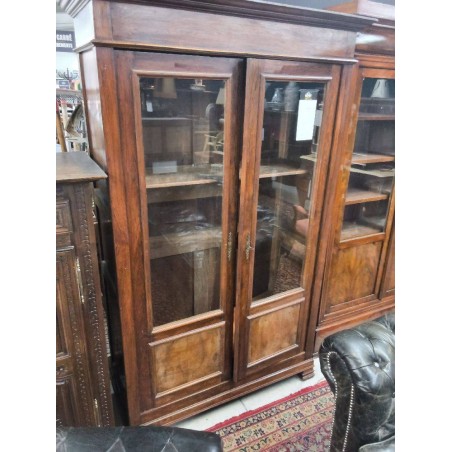 BIBLIOTHEQUE VITREE 2 PORTES BOIS