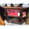 MEUBLE MODULABLE ACAJOU ANGLE ET VITRINE
