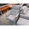 FAUTEUIL RELAX + REPOSE PIED GRIS CLAIR